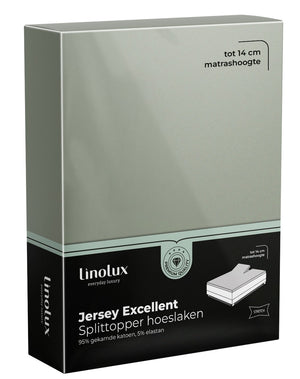 Splittopper Hoeslaken Linolux Jersey Excellent Light Green