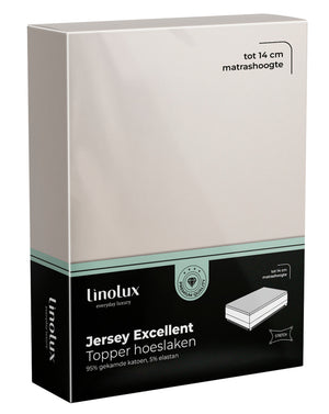 Topper Hoeslaken Linolux Jersey Excellent Sand
