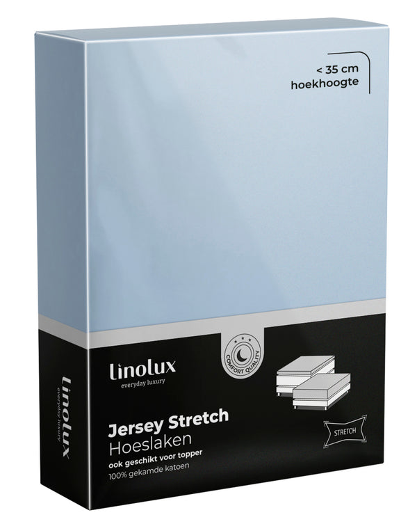 Hoeslaken Linolux Jersey Dusty Blue