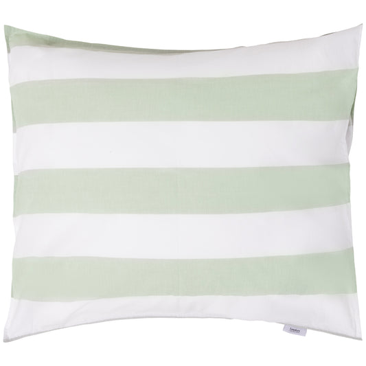 Kussensloop Linolux Beach Stripe Mineral Green 60x70