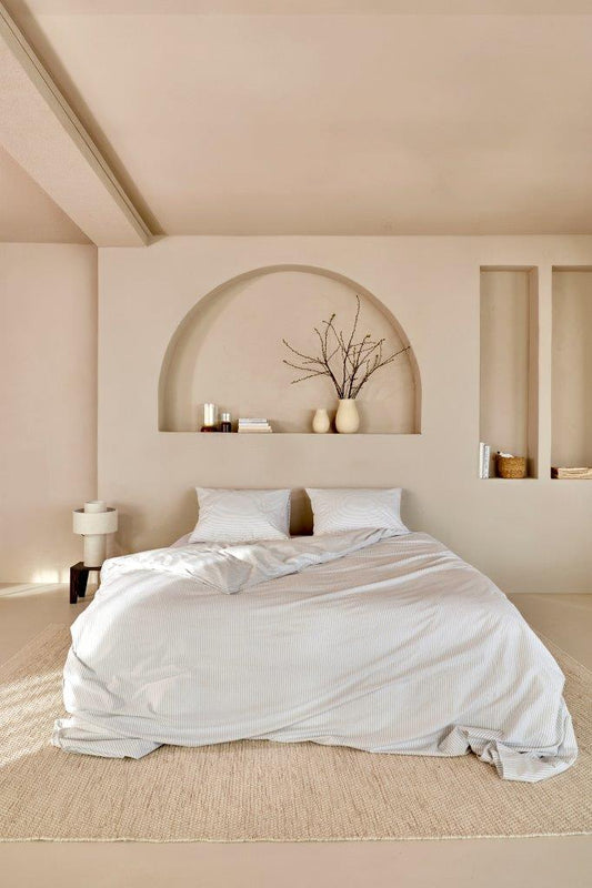 Dekbedovertrek Linolux Fresh Stripe Mineral Green