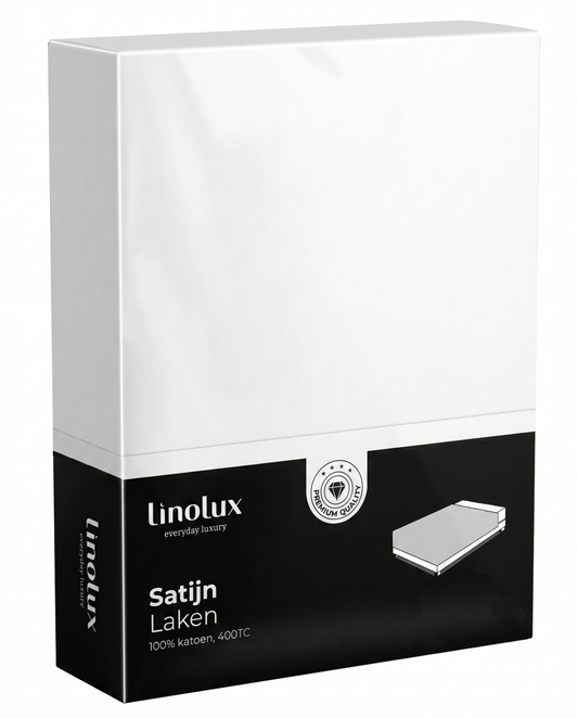 Linolux Laken 400 count Satijn White