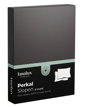 Kussensloop Linolux Perkal Antracite