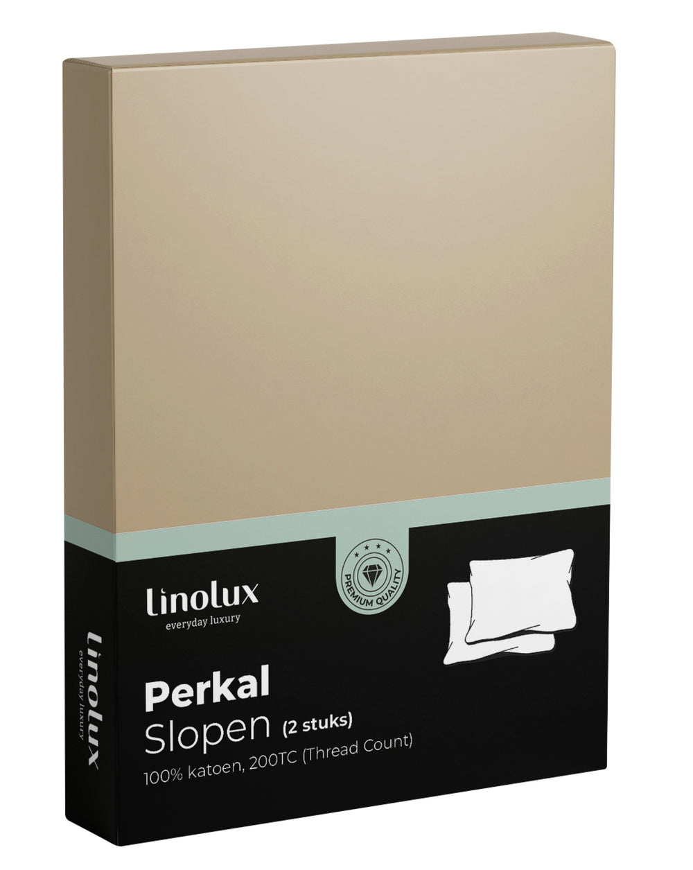 Kussensloop Linolux Perkal Sand