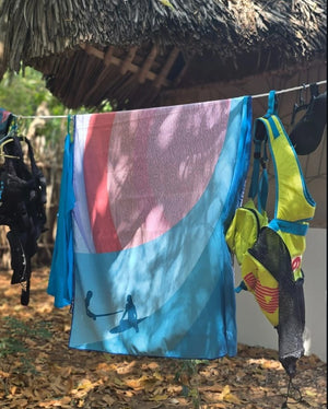 Strandlaken XL Soobluu Sunset Wave