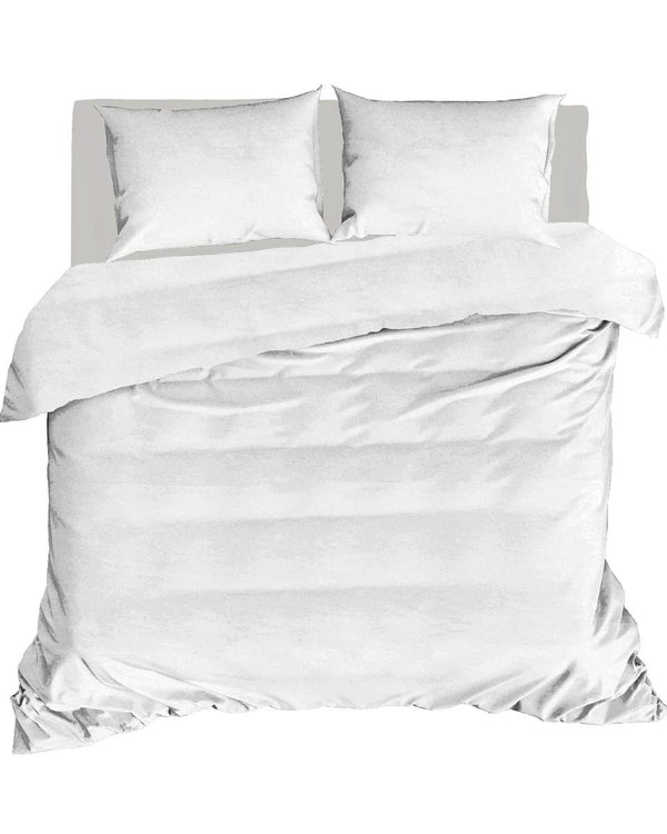 Dekbedovertek Linolux Washed Cotton White