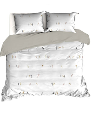 Dekbedovertrek Linolux Birds Naturel