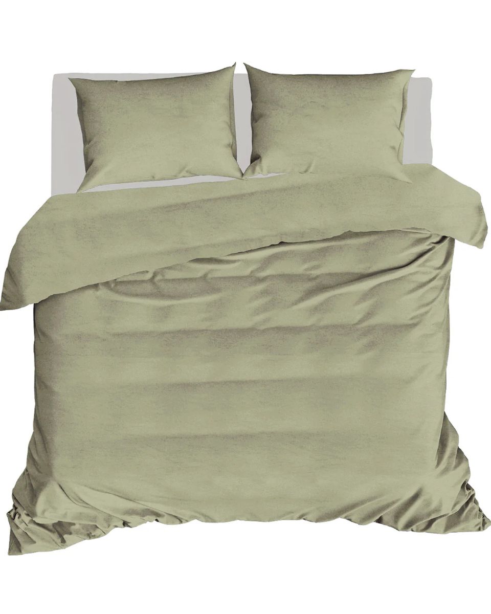 Dekbedovertrek Linolux Washed Cotton Moss