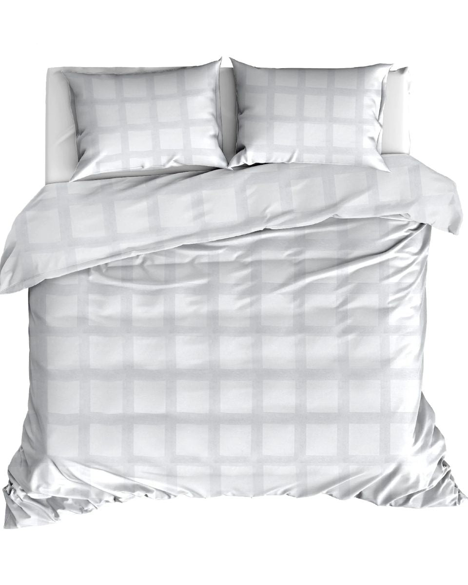 Dekbedovertrek Livello Quadrant White