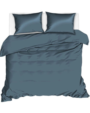 Dekbedovertrek Livello Uni Satijn Blue