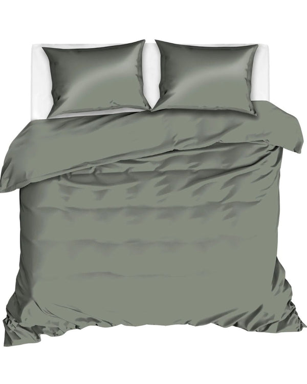 Dekbedovertrek Livello Uni Satijn Olive