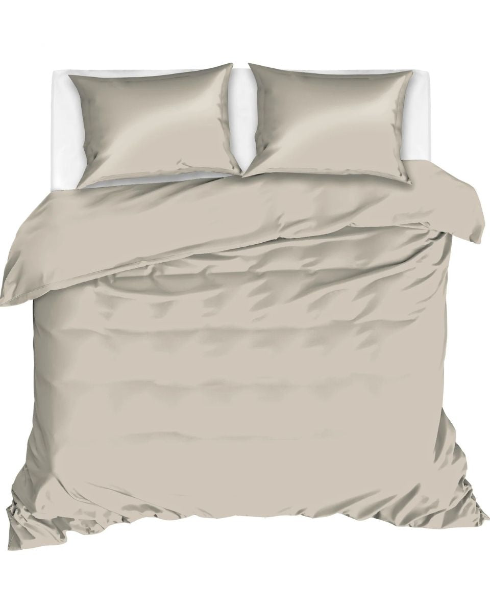 Dekbedovertrek Livello Uni Satijn Sand