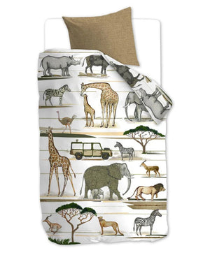 Kinder Dekbedovertrek Beddinghouse Jeep Safari Natural