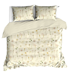Linolux Dekbedovertrek Winter Flowers Sand