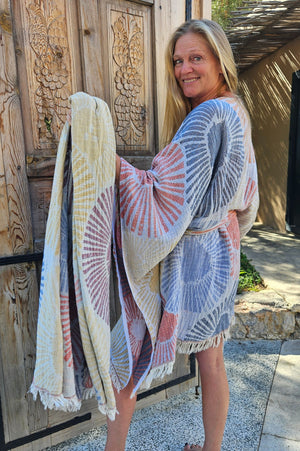 Hamamdoek Zusenzomer Alya Blue/Red