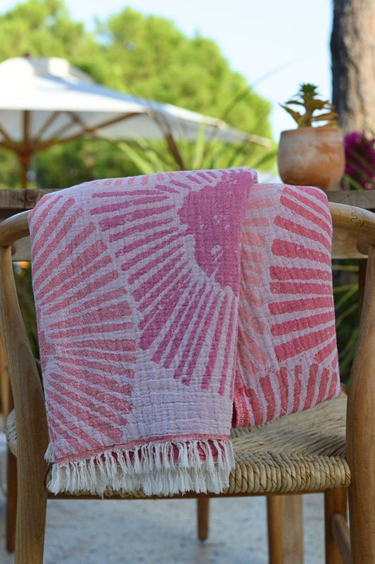 Hamamdoek Zusenzomer Alya Pink/Oranje