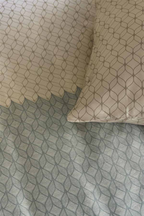 Dekbedovertrek Beddinghouse Ariel Blue Green detail