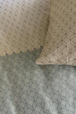 Dekbedovertrek Beddinghouse Ariel Blue Green detail