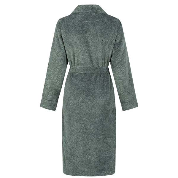 Badjas Linolux Olan Green achterkant