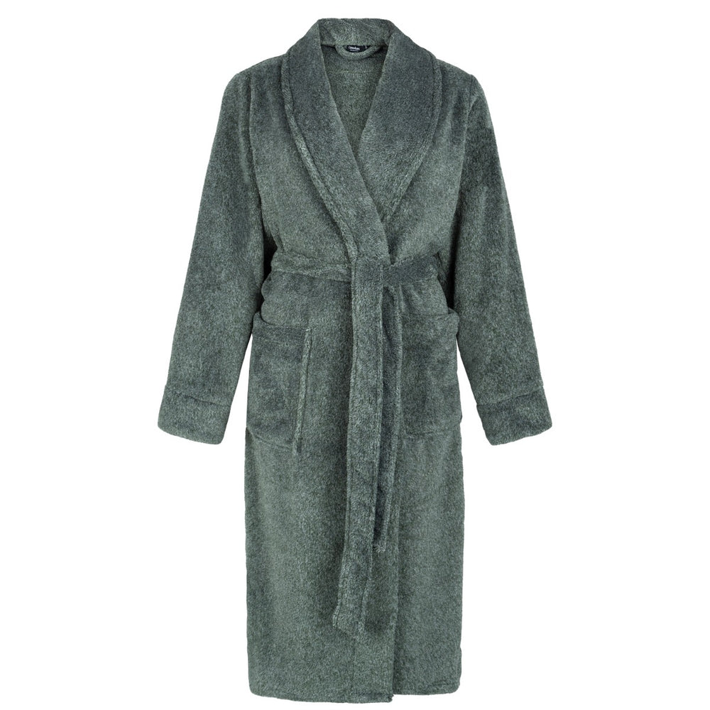 Badjas Linolux Olan Green voorzijde