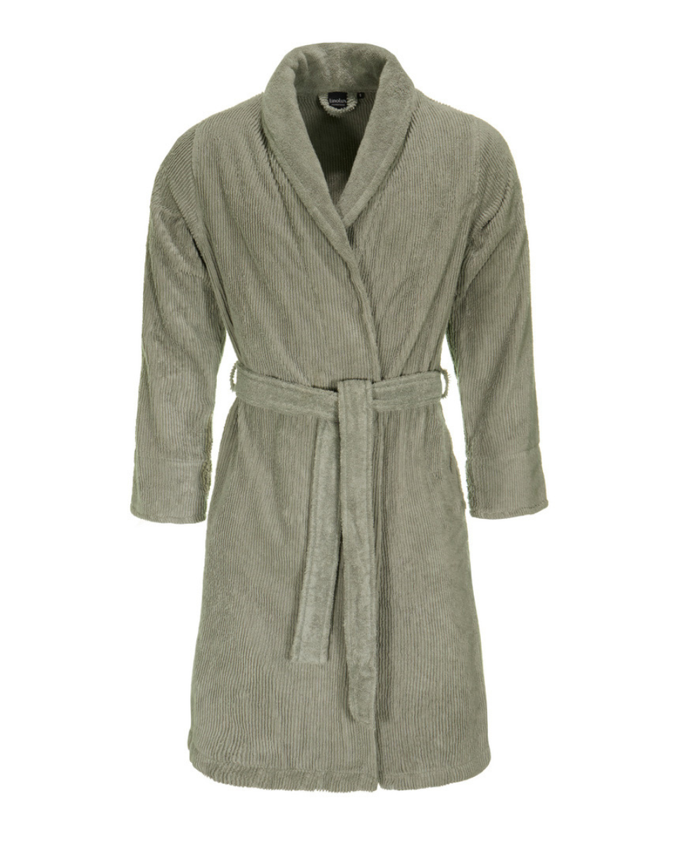 Badjas Linolux Home Stripes Grey Green