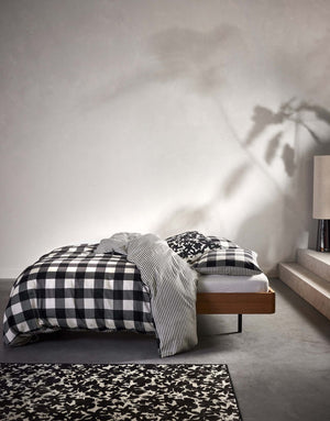 Dekbedovertrek Essenza Chess Antraciet sfeer