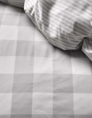 Dekbedovertrek Essenza Chess Grey detail