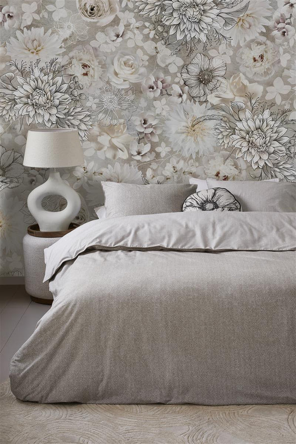 Dekbedovertrek Riviera Maison Chevron  Weave Sand sfeer