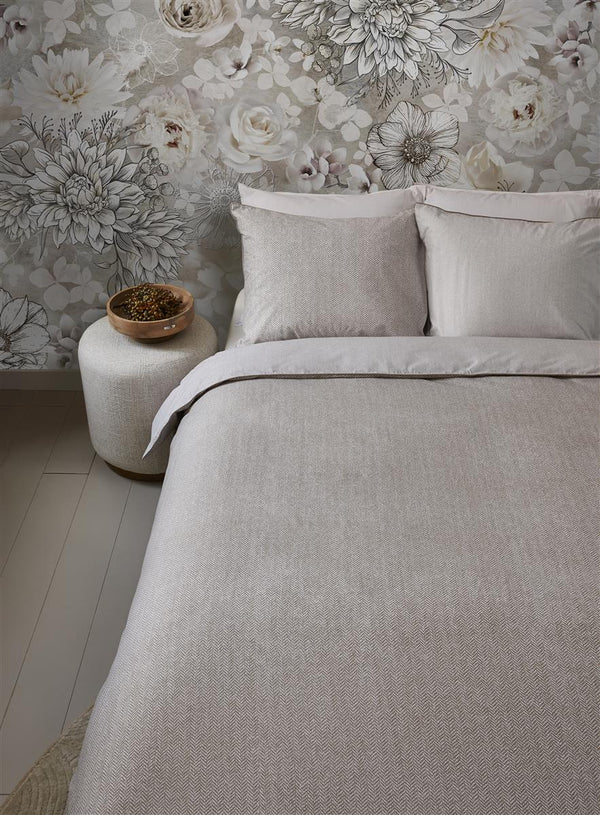 Dekbedovertrek Riviera Maison Chevron  Weave Sand voorstaand