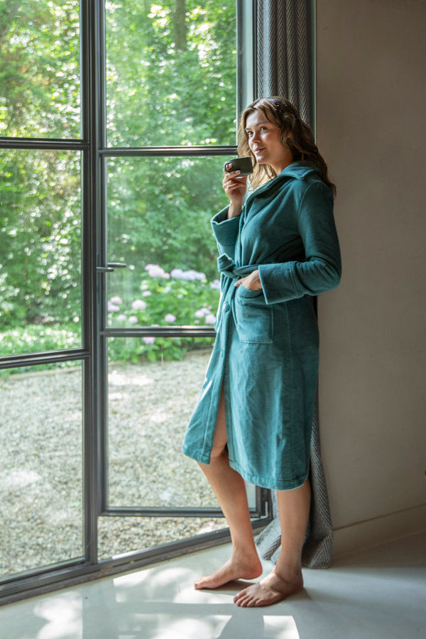 Dames Badjas Linolux Tezza Mineral Blue