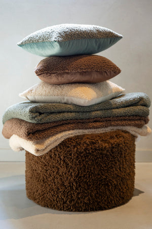 Furry Plaid Livello Ollie Naturel