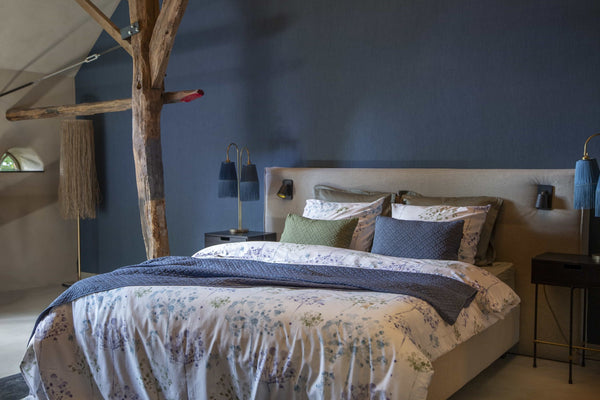 Dekbedovertrek Livello Aquarelle Blue sfeer