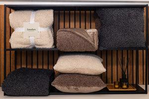 Furry Plaid Livello Ollie Naturel combi