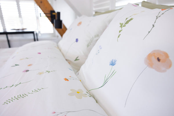 Dekbedovertrek Livello Field Flower Natural detail