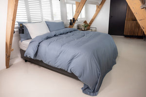 Dekbedovertrek Linolux Washed Cotton Denim mood 1