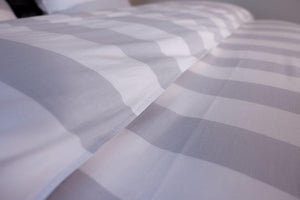 Dekbedovertrek Livello Beach Stripe Grey detail 2