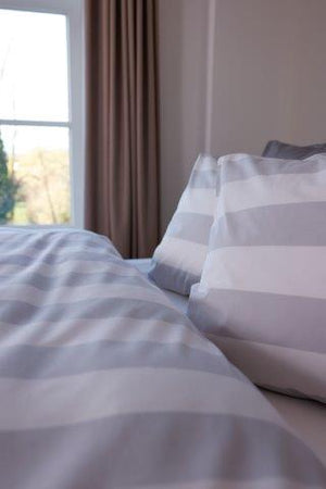 Dekbedovertrek Livello Beach Stripe Grey detail