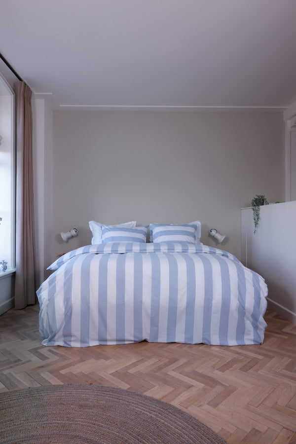 Dekbedovertrek Livello Beach Stripe Blue mood