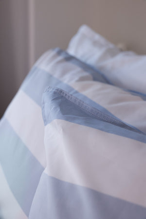 Dekbedovertrek Livello Beach Stripe Blue kussensloop