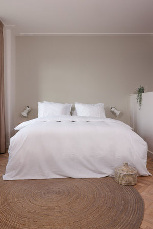 Dekbedovertrek Livello Seersucker White mood