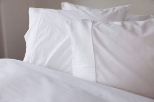 Dekbedovertrek Livello Seersucker White detail