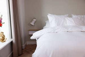 Dekbedovertrek Livello Seersucker White voorstaand