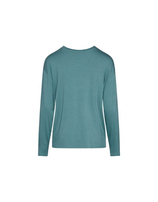 Top Lange Mouw Essenza Denna  Soft Teal back