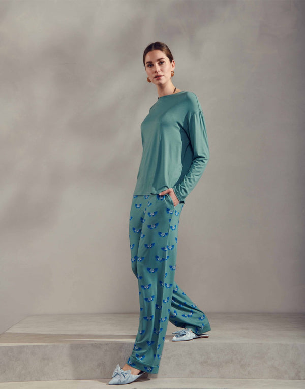 Top Lange Mouw Essenza Denna  Soft Teal model