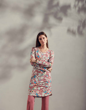 Nachthemd Essenza Elm Aleste Mauve met model