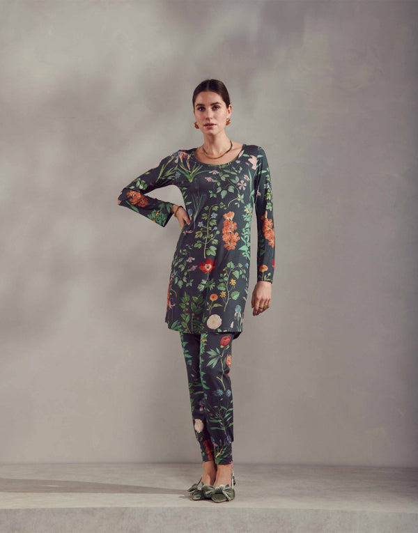 Nachthemd Essenza Elm Marigold Slate Grey model