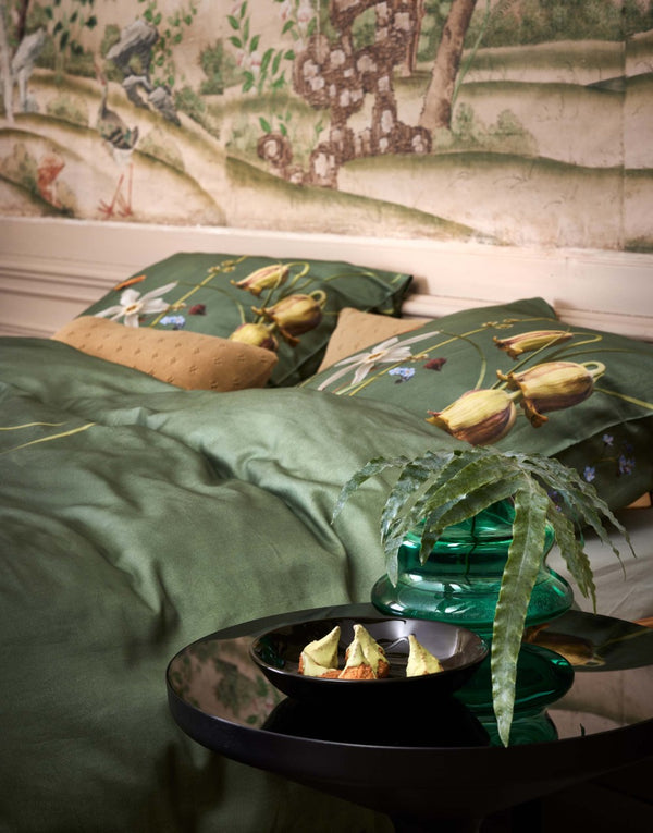 Dekbedovertrek Essenza Ficaria Greenish zijkant