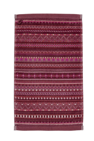 Gastendoek Pip Studio Geometric Print Dark Pink