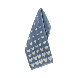 Keukendoek Bunzlau Castle Hearts Grey Blue