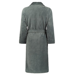 Badjas Linolux Lio Steel Blue achterkant